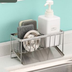 Giá Để Đồ Rửa Chén Bồn Rửa Inox Đa Năng 2 Ngăn Có Khay Thoát Nước Cực Tiện Lợi