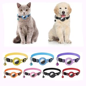 ER52858 For Small Cats Dogs With Bells Anti Lost Locator Pet Supplies Protective Case Pet Products Pet Smart Tracker Pet Collars Cat Accessories Dog Necklace