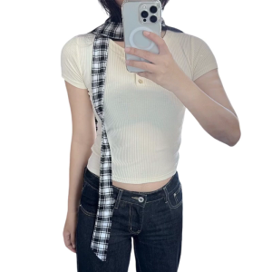 Phong cách Anh Thiết kế mỏng Khăn choàng mỏng Tính năng ấm cúng vải thời trang dài Muffler trang trí cổ cho nữ phụ nữ