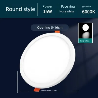 LED DOWNLIGHT ROUND 15W/21W 6INCH/8INCH SLIM PANEL LIGHT NATURAL BRIGHT PURE BRIGHT