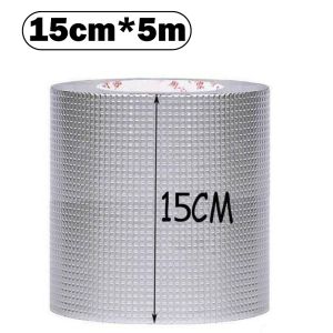 Aluminum Foil Tape Butyl Waterproof Tape Crack Repair Gam Bumbung Repair House Crack (5cm*5m/10cm*5m/15cm*5m/20cm*5m/30cm*5m)