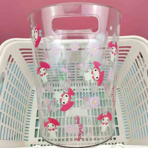 Christmas Gift Halloween Sanrio Kawaii Hello Kitty PET Storage Bucket My Melody Kuromi Anime Cartoon Fashion Desktop Stationery Miscellaneous Storage Box