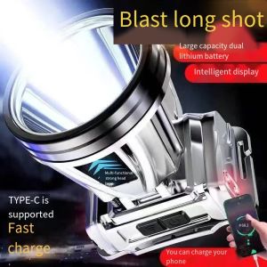 Vimite Headlamp Headlight Flashlight Headlamp Rechargeable Waterproof LED Super Bright Headlamp High Power Outdoor Multi-function 20000mAh life Super long Distance Headlamp Camping Fishing Work Light Outdoor Searchlight Wearable Headlamp