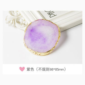 RESIN STONE MANICURE NAIL ART PAINTING COLOR PALETTE DISPLAY PLATE 玛瑙大理石玻璃日式创意美甲调色板饰品手模展示拍摄调色盘