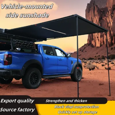 Vehicle Side Awning Weatherproof Sun Protector Camping Outdoor Car Side Tent Easy-Assemble Camping A