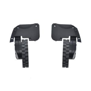 Shock Absorbing Quiet Wheels Assembly Left Right Motorized Wheels Plastic Texture for Robot Vacuum Motor Drive System