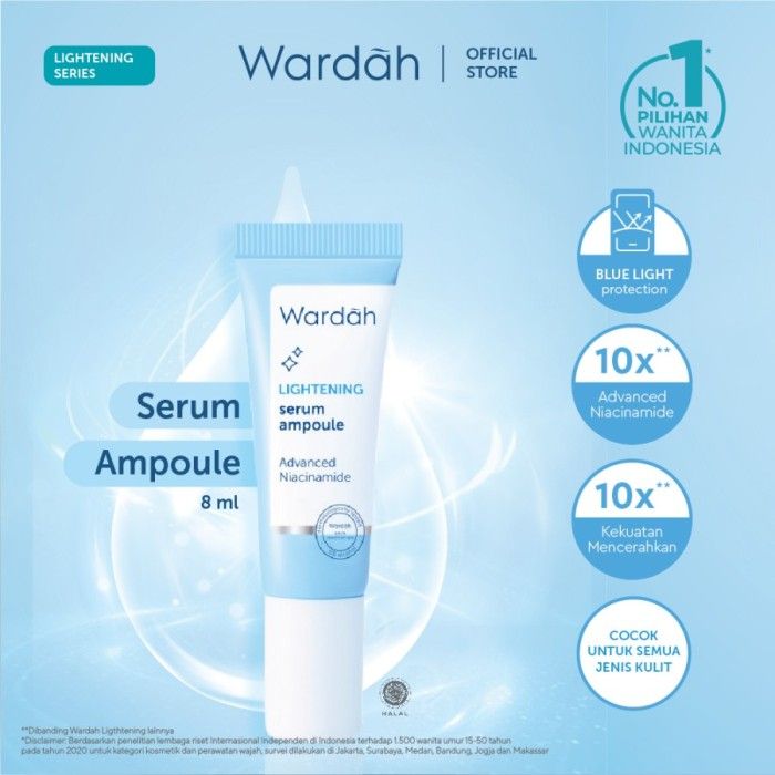 wardah serum lightening ampoule 8 ml Terbaru