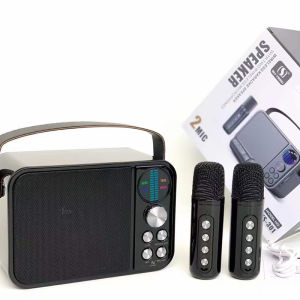 Kalaoke speaker with mic and Family Party KTV speaker with 3D stereo and colorful LED dance lights YS301