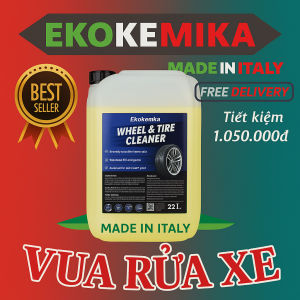 Dung Dịch Tẩy Lốp Lazang Không Chạm Ekokemika Wheel&Tire Cleaner 20L Tẩy Vành Bánh Tẩy Gầm Đa Năng