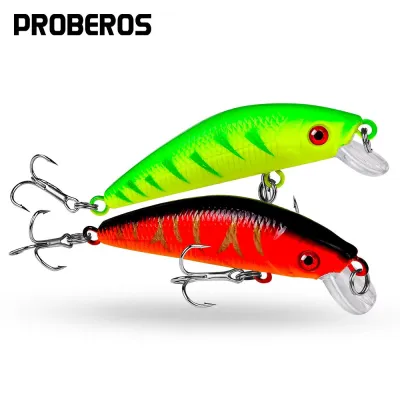 PROBEROS 1pcs Floating Lure Casting Minnow Freshwater Bass Bait Carp 7.9g 7cm Hard Bait Artificial Wobbler Japan Fishing Tackle Siakap DW1200