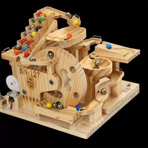 Marble Run DIY Wooden Toy Track Toy Building Blocks