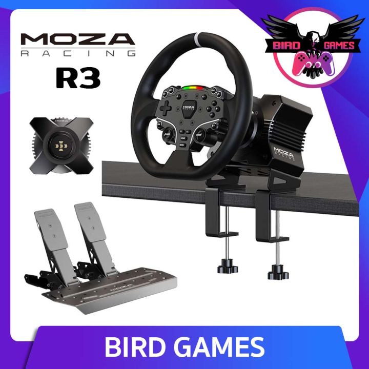 MOZA R3 Racing Wheel for PC ประกันศูนย์ 1 ปี [จอยพวงมาลัย PC][จอยพวง ...
