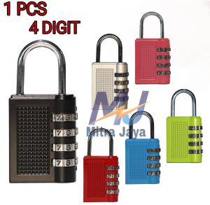 Gembok Tas 4 Digit Angka 3 Digit password Gembok Nomor Premium Gembok Angka Multifungsi Koper Locker Travel Gembok Kecil
