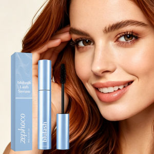 Blulash Lash Serum Volumizing & Lengthening Waterproof Smudge-Proof Mascara Smooth Texture and Natural Shaping Care for Eye Makeup That Is Not Prone To Smudging