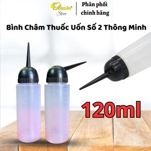 Bình châm thuốc có vạch chia bình xịt tra thuốc dập tóc nhỏ gọn  tiện lợi chuyên dụng cho salon - 120ml