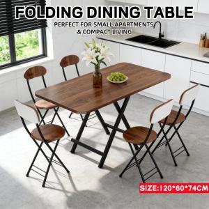 Wooden Foldable Dining Table Simple Modern Folding Table Folding Table Household Simple Table Dining Table