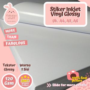 (ISI 10) Sticker Inkjet Vinyl 120 gsm A4 A5 A6