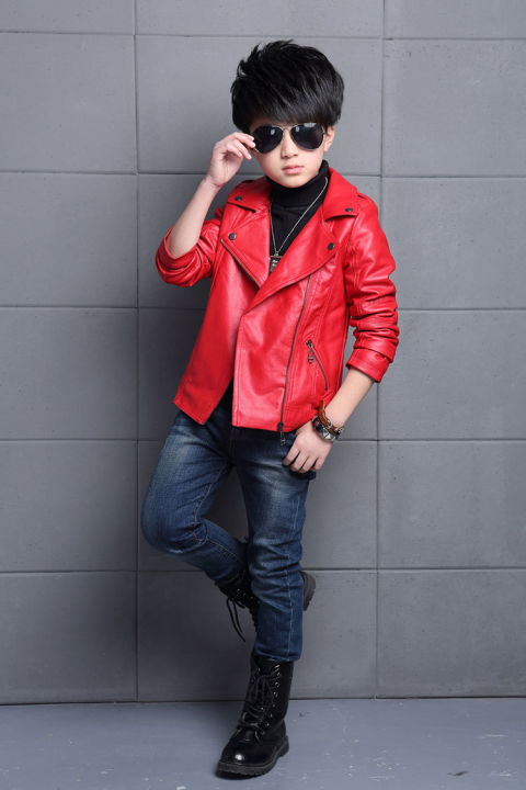 Lazada Leather Ki Jacket For Girls New Fashion Spring Girls Boys