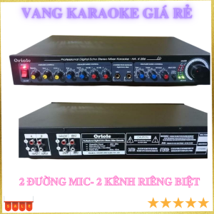 Vang cơ  KARAOKE công nghệ Digital Echo Stereo Mixer có 2 míc chống hú  hát nhẹ