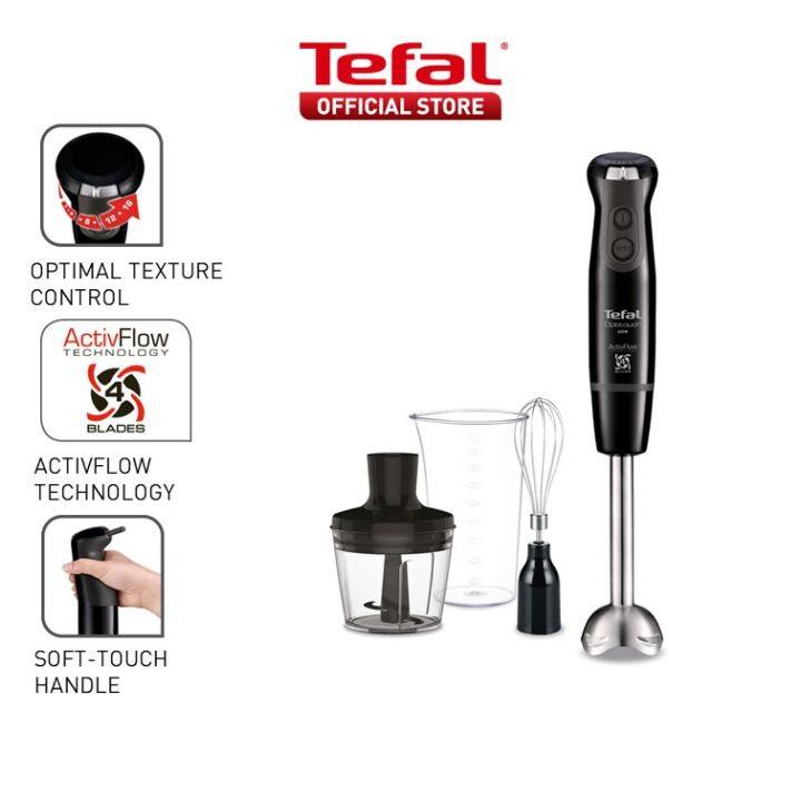 Tefal Hand Blender Optitouch HB8338, 600W, Ergonomic handle, Anti ...