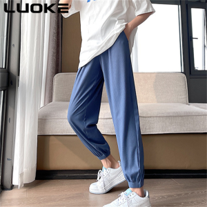 Luoke Ice Sports Pants Womens Thin High Waist Loose Legged Knickers Fairy Cool Pants Harlan Mosquito Pants