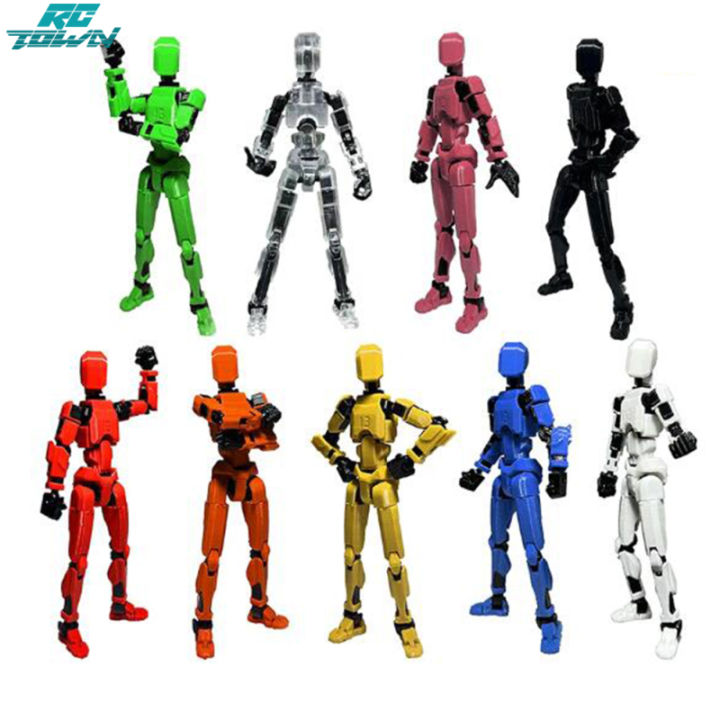 5pcs 3D Printed Action Figures 13 Multi-Jointed Movable Robot Parent ...