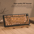 Wopier 134 Key Gỗ Óc Chó Chủ Đề Moa Hồ Sơ phím cơ PBT Dye-Thăng Hoa Hải Quan Key Mũ Cho 61/64/68/84/75/87/96/98/104/108 Cherry MX Chuyển Đổi Chơi Game Bàn phím cơ. 
