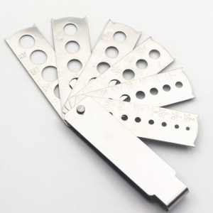 Fan-shaped Diamond Numbers Inlaid Measuring Tools Scalloped Jewel Caliper Diamond Gem Gauge Stone Measuring Tool