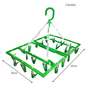 CYK-2601 SQUARE SQU HANGER W/CLIP Rectangular Hanger with 24 Clips
