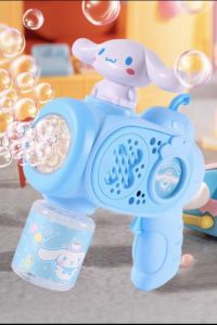 Sanrio Bubble Gun with 3D figurine attached Melody Kuromi Hangyodon