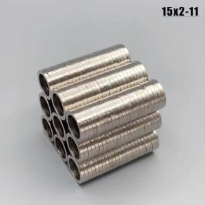 รูปทรงวงแหวนรูกลม 15X2-11 มม. 2-200 ชิ้น อุปกรณ์เสริม 15*2-11 มม. รู 15*2 11 งานฝีมือ สำนักงาน ตู้เย็น DIY ไวท์บอร์ด