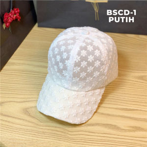 Topi Baseball Wanita Korea Gaya Jepang Fashion Casual Cap Aksen Renda Kualitas Import BSCD