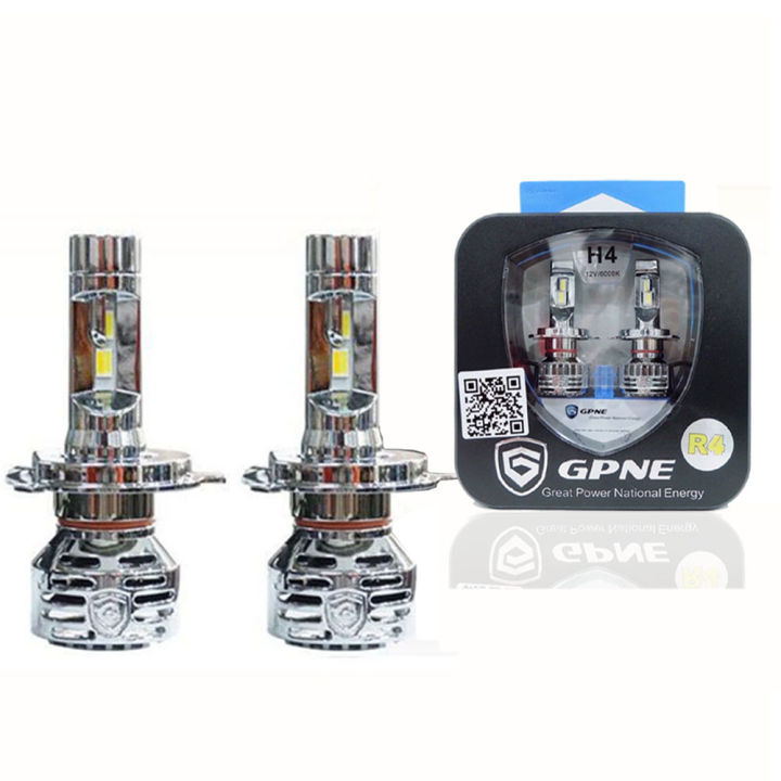 Bộ 02 bóng đèn led ô tô GPNE R4 công suất 55W siêu sáng có canbus chân H4, H7, H11, 9005,9006, 9012 - BH 3 năm