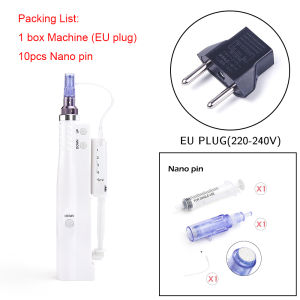 2 In 1 F8 Facial Microneed-le Machine Hydra Derma Pen Portable Smart Acid Injection Water Mesotherapy Hydra Injector Hydra With 10 Pcs Microneed-le Head