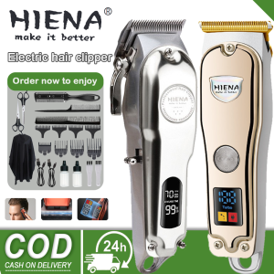 HIENA Hair Trimmer LCD Digital Professional Electric Hair Clipper for Men Cordless Hair Cut Machine