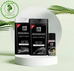 Combo Romano Gentleman Dầu Gội & Sữa Tắm 180g + Xịt Khử Mùi 150ml – Hương Lịch Lãm