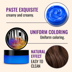 Mens Cool Color Hair Clay Colorful Styling Wax Black Brown Cool Color Hair Clay Healthy Hair Wax Fast Molding Color Perfume Pomade