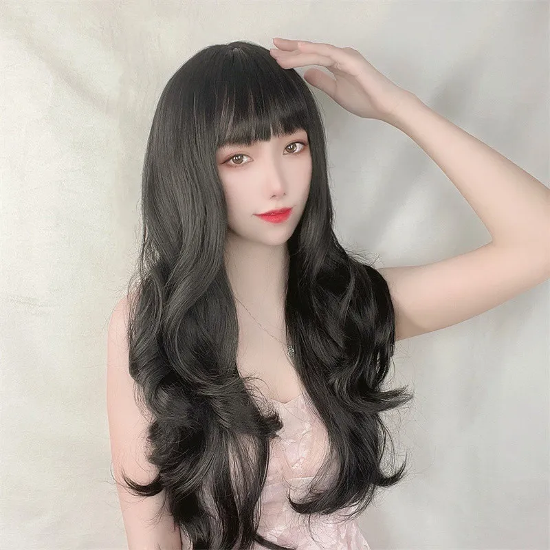 Wig Full Lace Long Curly Beautiful Hair Rambut Palsu Wanita