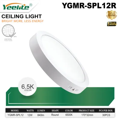 YEELITE Aluminum Ultra Thin LED Ceiling Light Pin Light SURFACE Panel Lights 3500K/6500K Selectable 6W/12W/18W LED Recessed Downlight for Living room Bedroom Bathroom Office