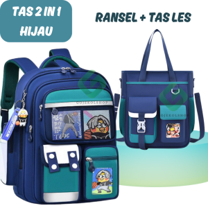 TAS SEKOLAH TAS RANSEL ANAK TAS ANAK 2IN 1