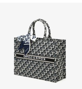 Womens handbag 2025 New Mothers Day Gift: Versatile Embroidered Jacquard Letter Tote Bag Shoulder and Crossbody Bag