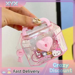 【BUY 1 TAKE 1】 Kawaii Sanrio Kuromi Storage Box With Lock My Melody Treasure Chest Eraser Interest Diy Mini Eraser Stationery Kid Gift