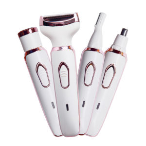Rechargeable Electric 4in1 Shaver Razor Painless Lady Foil Shaver Wet Dry Shaver Cordless Body Hair Trimmer