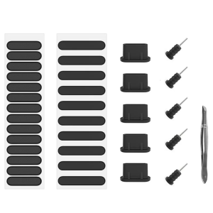 Anti Dust Adhesive Cover Included Dust Plug and Tweezer Phone Speaker Dustproof Stickers Speaker Cover for Phone 16 15