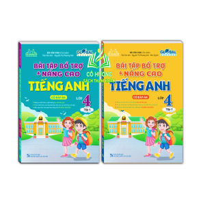 Sách - Combo - GLOBAL SUCCESS - Bài tập bổ trợ và nâng cao tiếng anh lớp 4 tập 1+2 (có đáp án) - MT