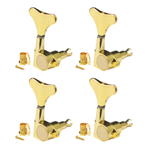 Sealed Bass Guitar Tuning Pegs Fishtail Shaped Button Bass Guitar Machine Head Tuners for Precisions Bass String Tuning