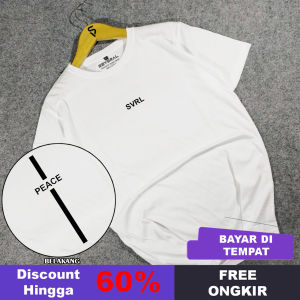 TShirt Cowok Several Peace Baju Kaos Pria Dewasa Distro Terbaru 2023 Keren Kece Combed 30s Putih