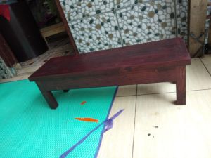meja serbaguna panjang 80cm lebar 25cm tinggi 25cm siap pakai kokoh dan tahan lama meja full kayu jati belanda