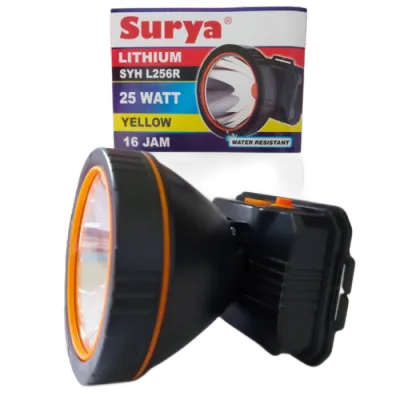 Surya Senter Kepala Lampu Lithium LED Kuning 25 Watt - SYH L256R