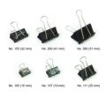 BINDER CLIP KENKO / Klip Binder Hitam / Klip Penjepit Kertas No 107 / 260 (1 pak isi 12 pcs). 